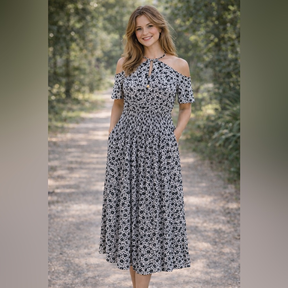 Michael khors Floral Blue & white Women's Dress